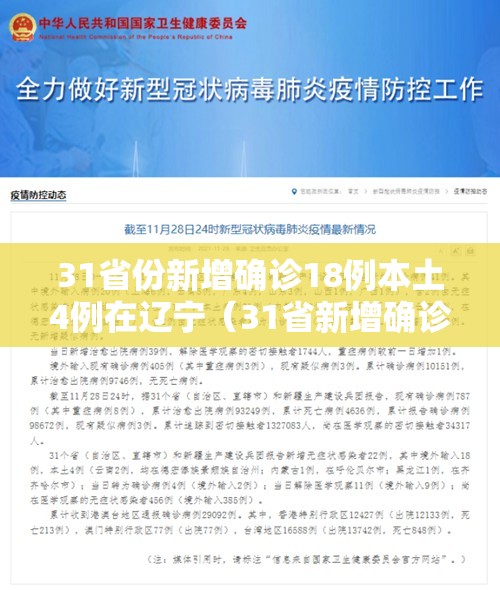 31省份新增确诊18例本土4例在辽宁（31省新增确诊21例本土6例在辽宁）
