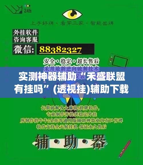 实测神器辅助“禾盛联盟有挂吗”(透视挂)辅助下载教程