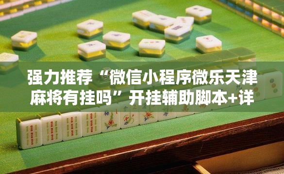 强力推荐“微信小程序微乐天津麻将有挂吗”开挂辅助脚本+详细开挂安装教程