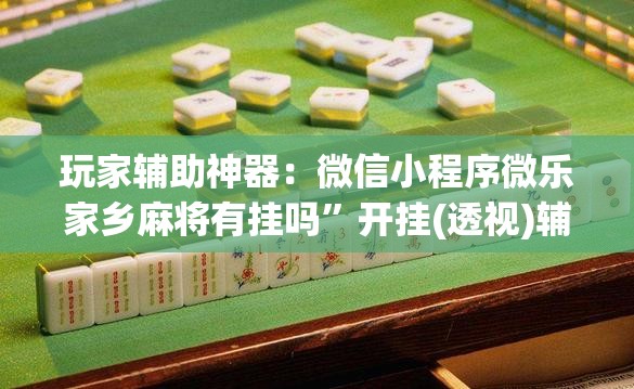 玩家辅助神器：微信小程序微乐家乡麻将有挂吗”开挂(透视)辅助教程
