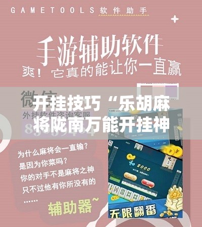 开挂技巧“乐胡麻将陇南万能开挂神器	”原来可以开挂