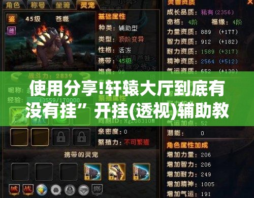使用分享!轩辕大厅到底有没有挂	”开挂(透视)辅助教程