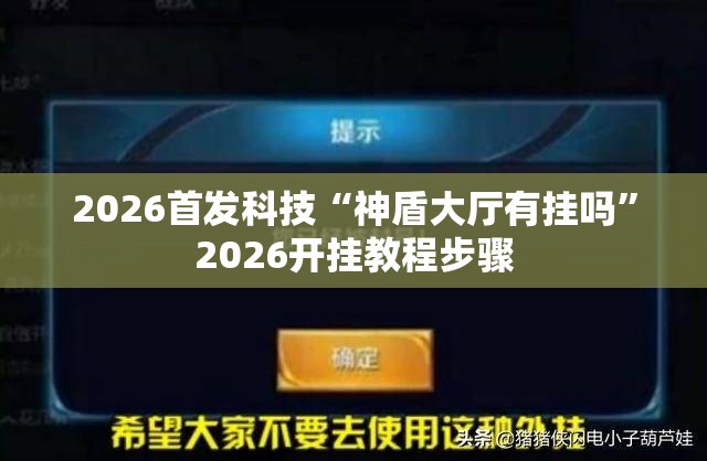 2026首发科技“神盾大厅有挂吗”2026开挂教程步骤