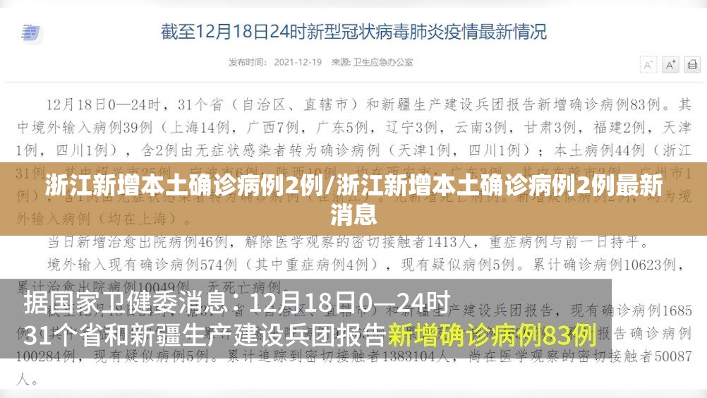 浙江新增本土确诊病例2例/浙江新增本土确诊病例2例最新消息