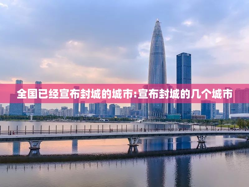 全国已经宣布封城的城市:宣布封城的几个城市