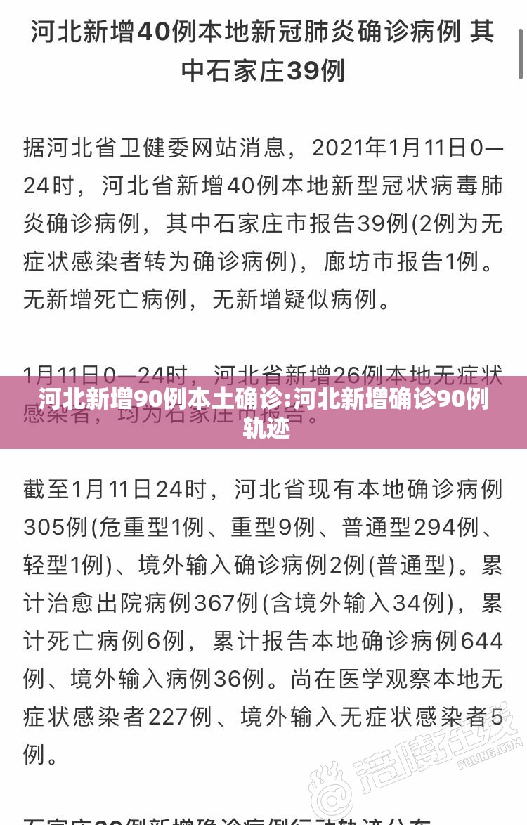 河北新增90例本土确诊:河北新增确诊90例 轨迹