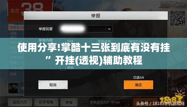 使用分享!掌酷十三张到底有没有挂”开挂(透视)辅助教程