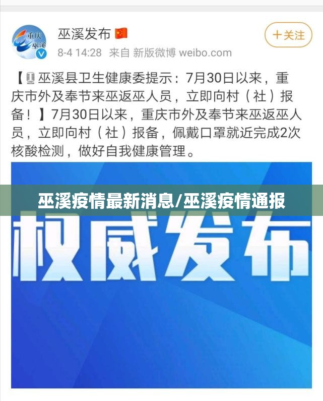巫溪疫情最新消息/巫溪疫情通报