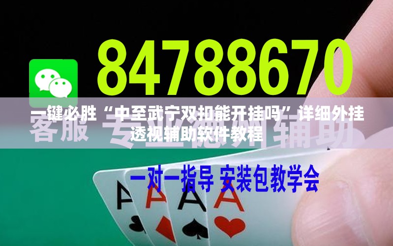 一键必胜“中至武宁双扣能开挂吗”详细外挂透视辅助软件教程
