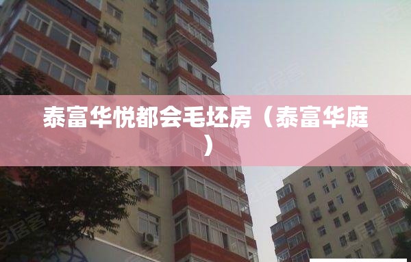 泰富华悦都会毛坯房（泰富华庭）