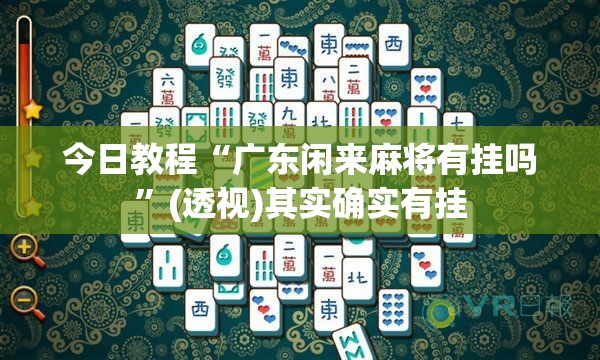 今日教程“广东闲来麻将有挂吗”(透视)其实确实有挂