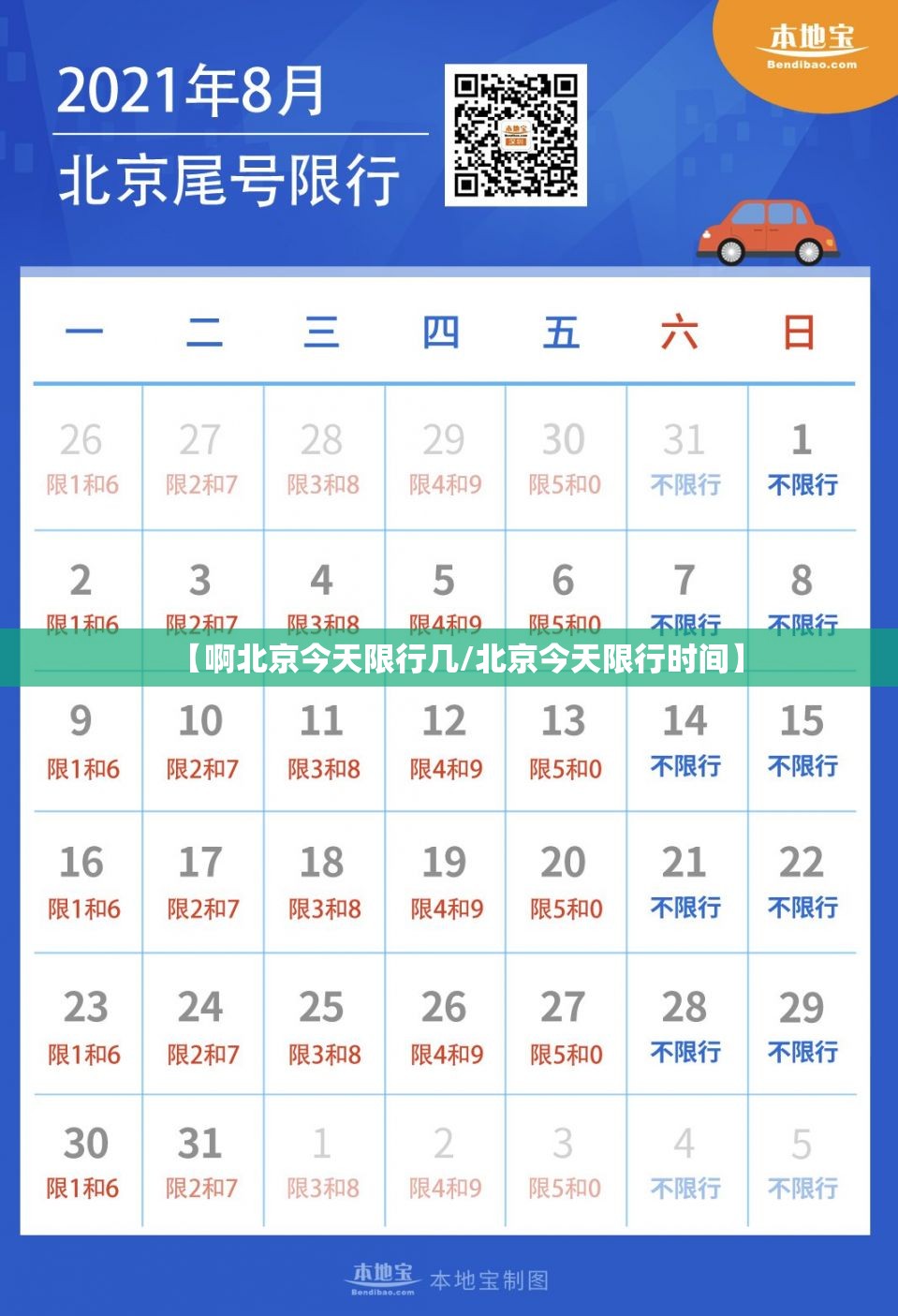 【啊北京今天限行几/北京今天限行时间】