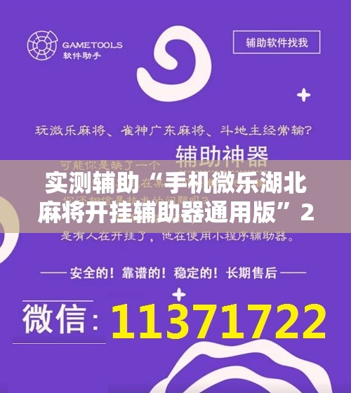 实测辅助“手机微乐湖北麻将开挂辅助器通用版”2026开挂教程步骤