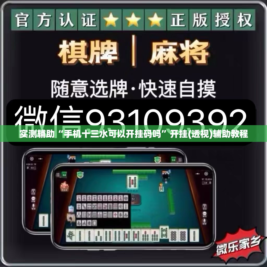 实测辅助“手机十三水可以开挂码吗”开挂(透视)辅助教程