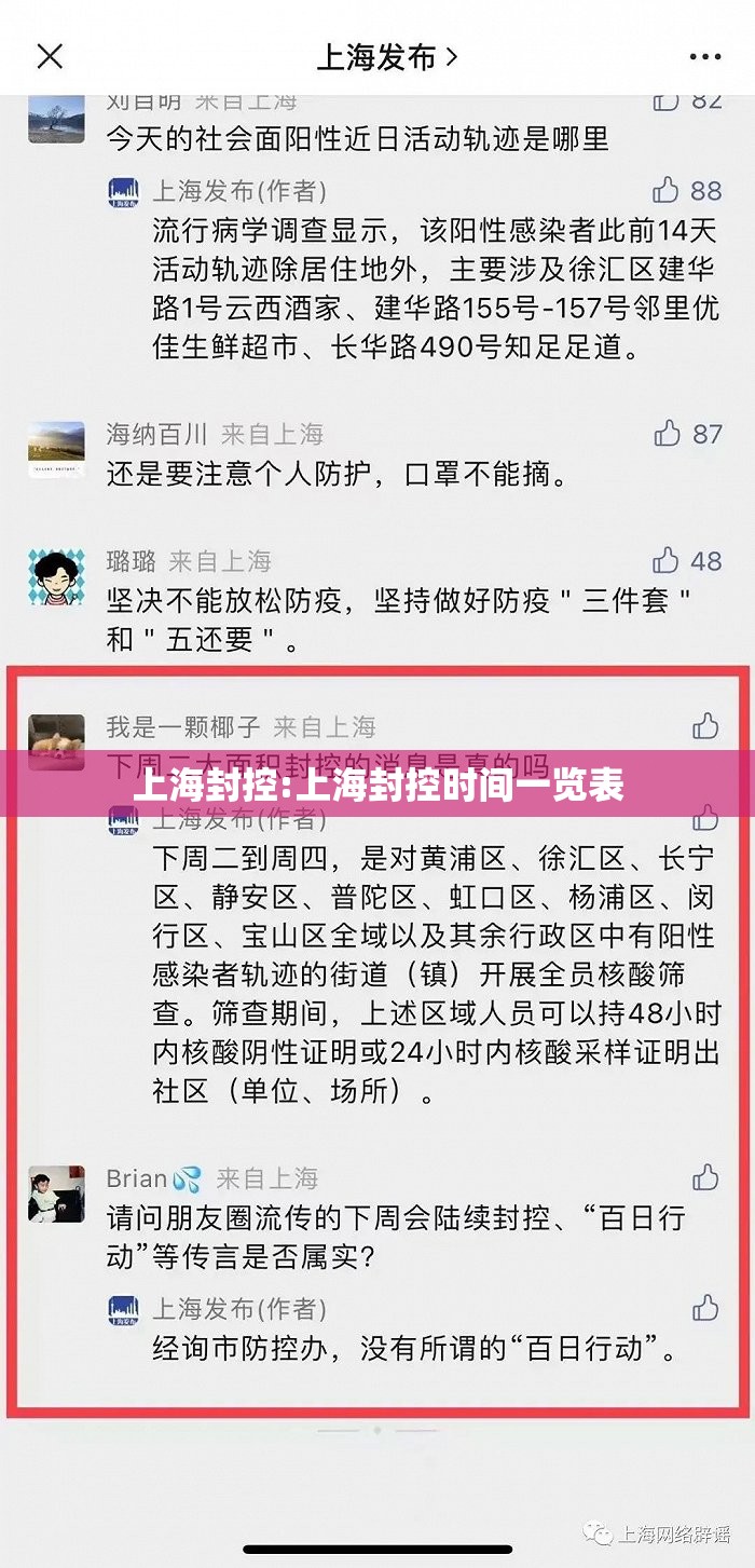 上海封控:上海封控时间一览表 上海封控:上海封控时间一览表