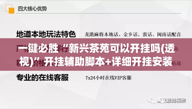 一键必胜“新兴茶苑可以开挂吗(透视)”开挂辅助脚本+详细开挂安装教程