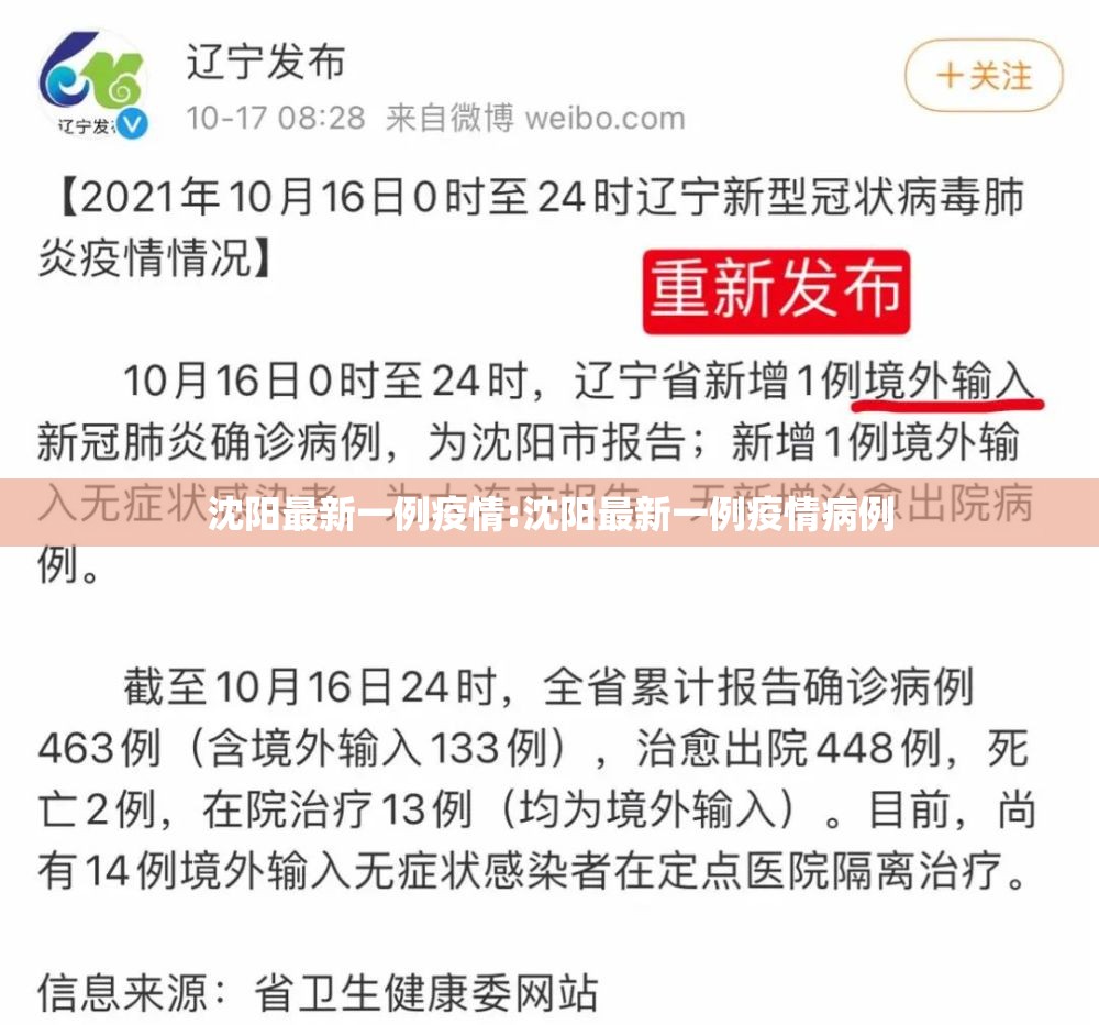 沈阳最新一例疫情:沈阳最新一例疫情病例