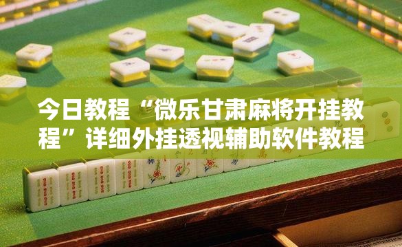 今日教程“微乐甘肃麻将开挂教程”详细外挂透视辅助软件教程