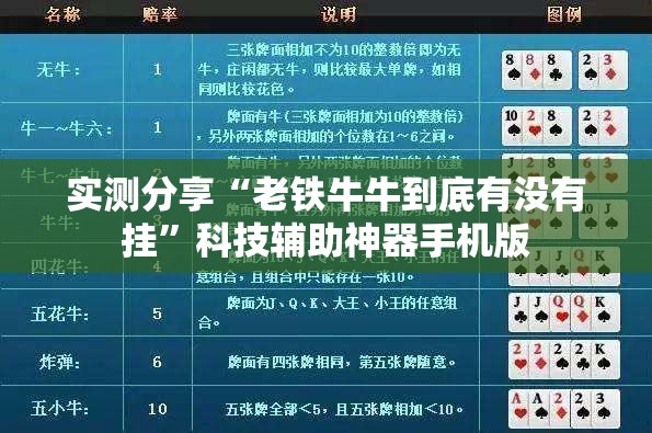 实测分享“老铁牛牛到底有没有挂	”科技辅助神器手机版