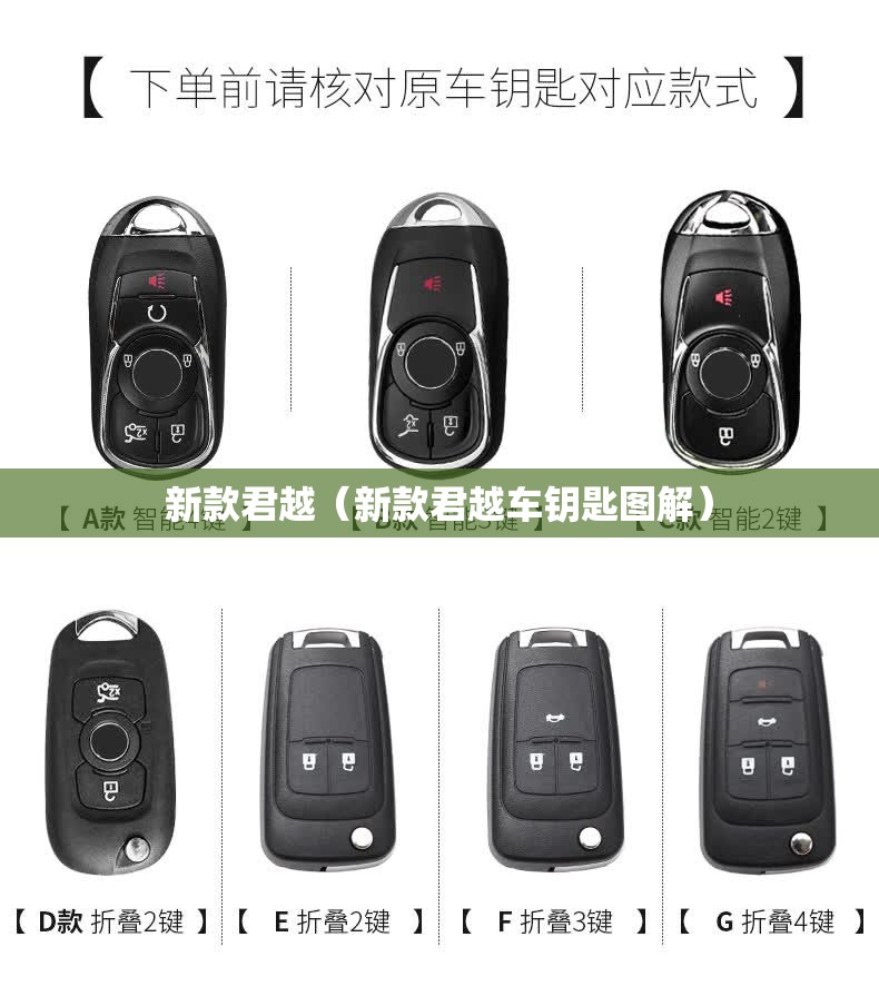 新款君越（新款君越车钥匙图解）