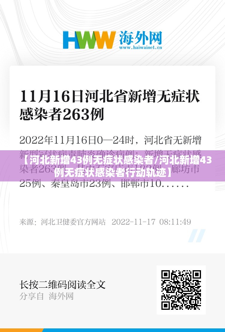 【河北新增43例无症状感染者/河北新增43例无症状感染者行动轨迹】