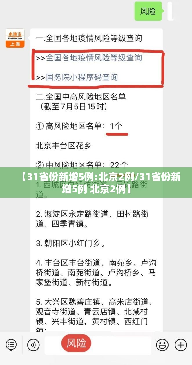 【31省份新增5例:北京2例/31省份新增5例 北京2例】