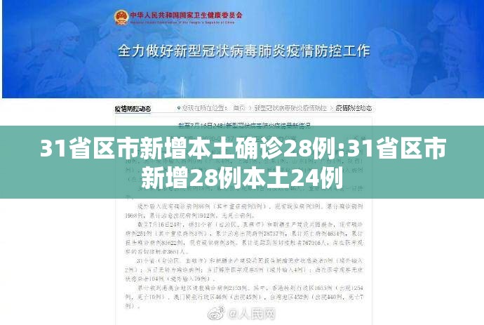 31省区市新增本土确诊28例:31省区市新增28例本土24例