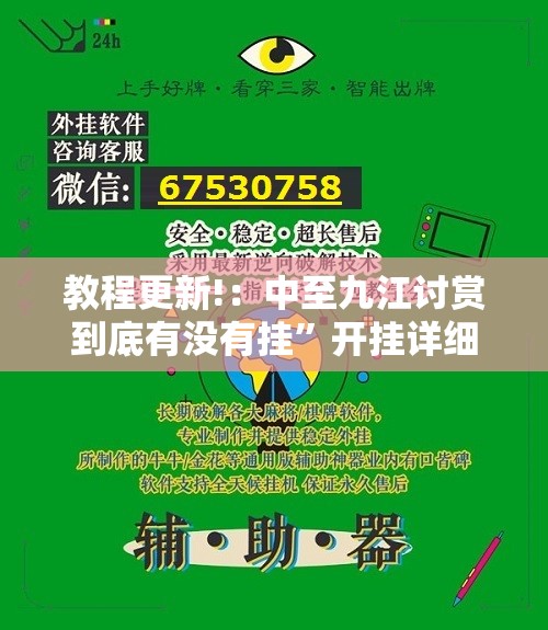 教程更新!：中至九江讨赏到底有没有挂”开挂详细教程