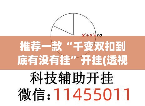 推荐一款“千变双扣到底有没有挂”开挂(透视)辅助神器