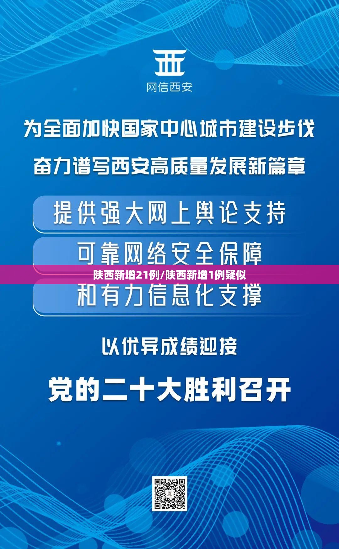 陕西新增21例/陕西新增1例疑似