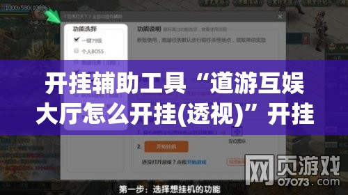 开挂辅助工具“道游互娱大厅怎么开挂(透视)”开挂辅助脚本+详细开挂安装教程