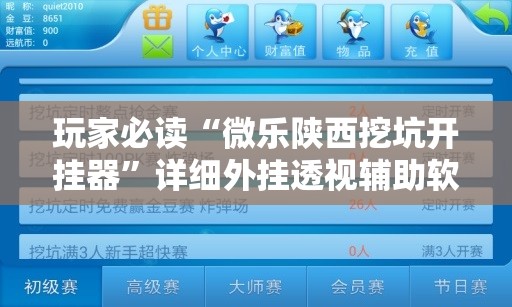 玩家必读“微乐陕西挖坑开挂器	”详细外挂透视辅助软件教程