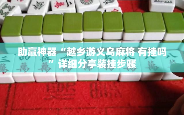 助赢神器“越乡游义乌麻将 有挂吗”详细分享装挂步骤