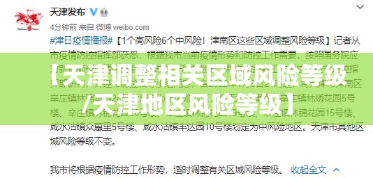 【天津调整相关区域风险等级/天津地区风险等级】 【天津调整相关区域风险等级/天津地区风险等级】