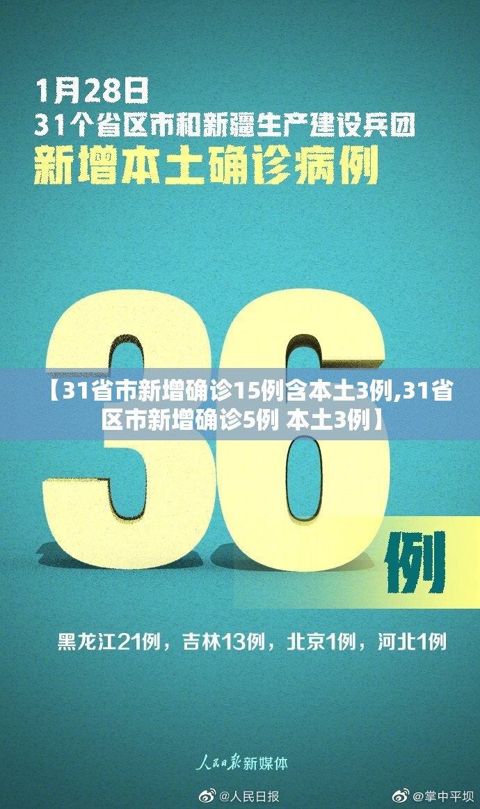 【31省市新增确诊15例含本土3例,31省区市新增确诊5例 本土3例】