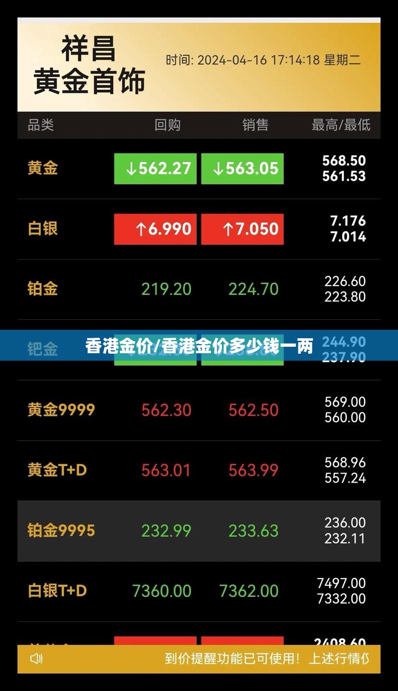 香港金价/香港金价多少钱一两