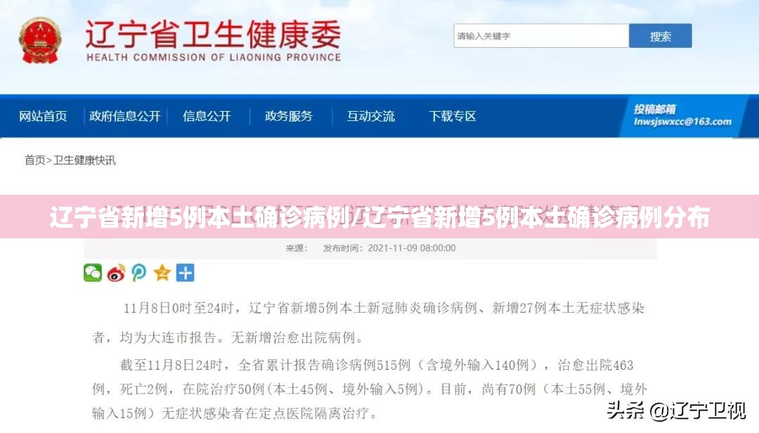 辽宁省新增5例本土确诊病例/辽宁省新增5例本土确诊病例分布
