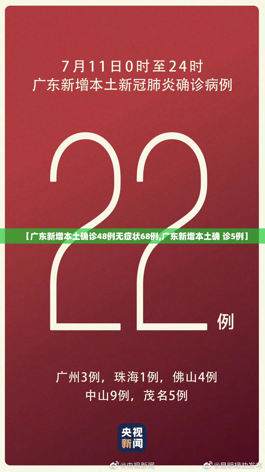【广东新增本土确诊48例无症状68例,广东新增本土确 诊5例】