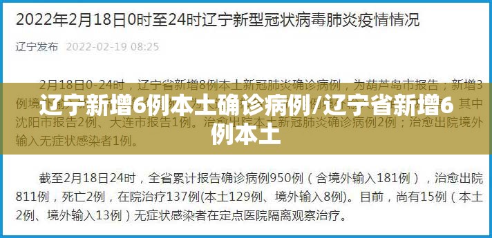 辽宁新增6例本土确诊病例/辽宁省新增6例本土