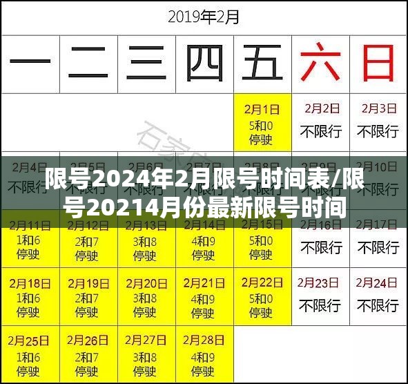 限号2024年2月限号时间表/限号20214月份最新限号时间