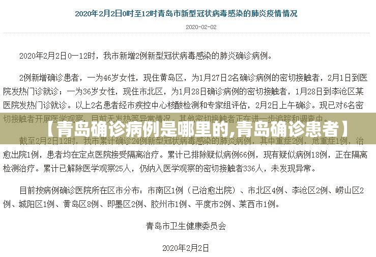 【青岛确诊病例是哪里的,青岛确诊患者】
