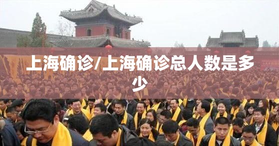 上海确诊/上海确诊总人数是多少
