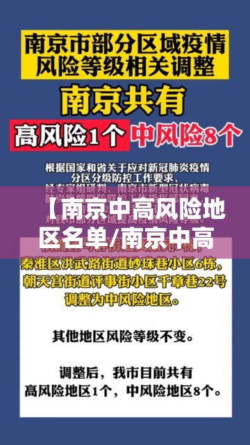 【南京中高风险地区名单/南京中高风险区域有哪些】 【南京中高风险地区名单/南京中高风险区域有哪些】
