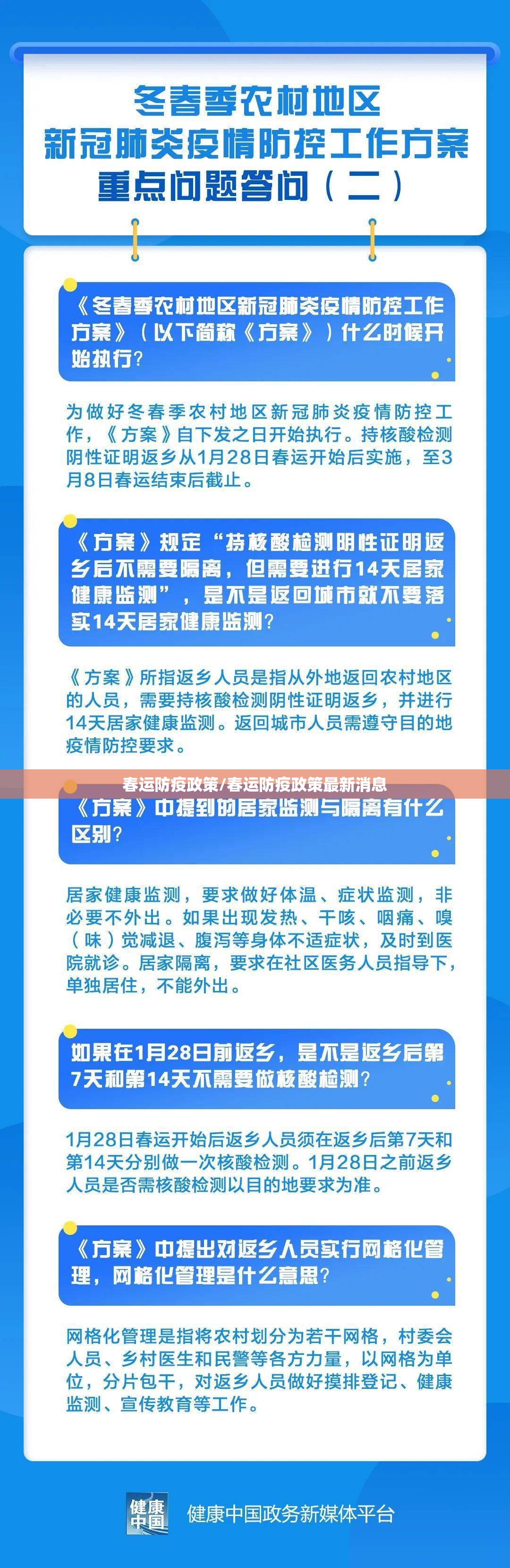 春运防疫政策/春运防疫政策最新消息