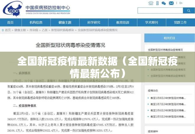 全国新冠疫情最新数据（全国新冠疫情最新公布）