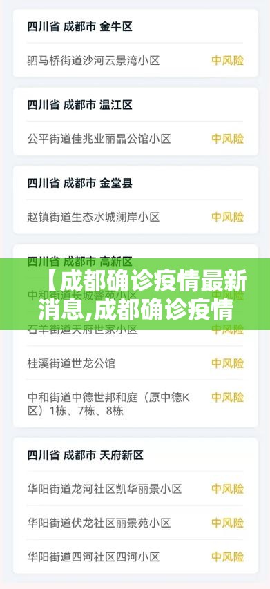 【成都确诊疫情最新消息,成都确诊疫情最新消息今天】