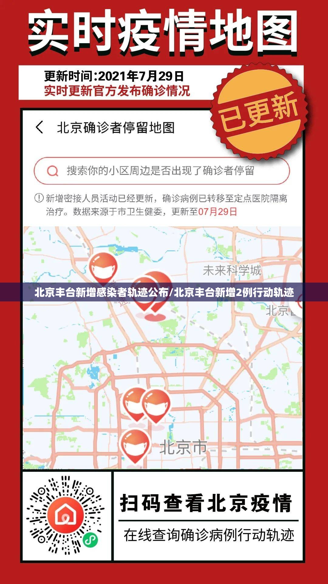 北京丰台新增感染者轨迹公布/北京丰台新增2例行动轨迹
