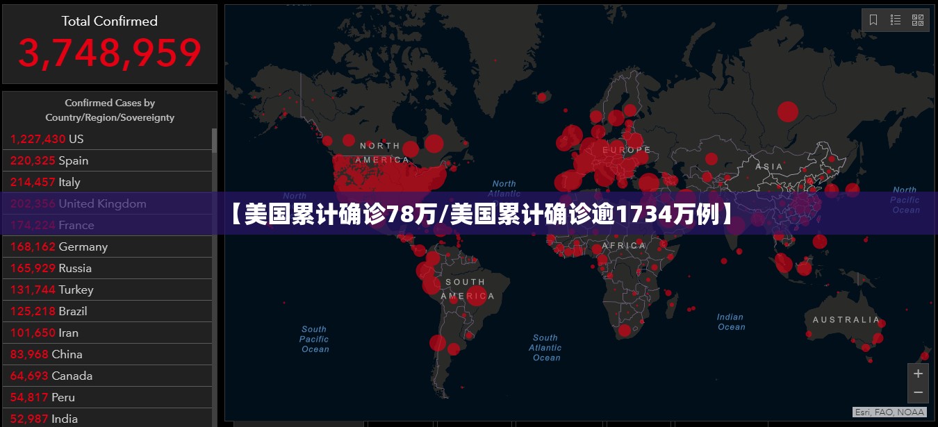 【美国累计确诊78万/美国累计确诊逾1734万例】