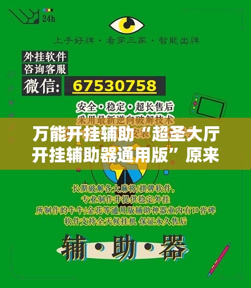 万能开挂辅助“超圣大厅开挂辅助器通用版	”原来可以开挂