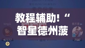 教程辅助!“智星德州菠萝插件教程”详细开挂教程